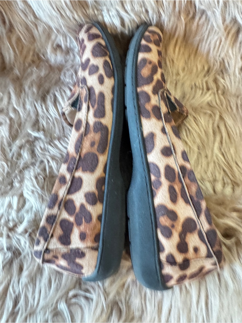 SOUL Naturalizer Leopard Print Slip-On Loafers in Brown and Tan- So soft! Sz 7.5 - Picture 7 of 9